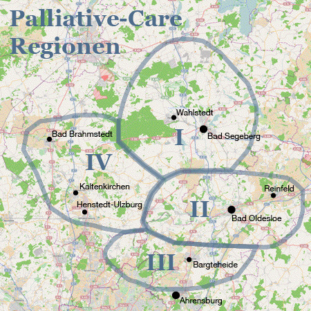 Karte der Palliative-Care Regionen